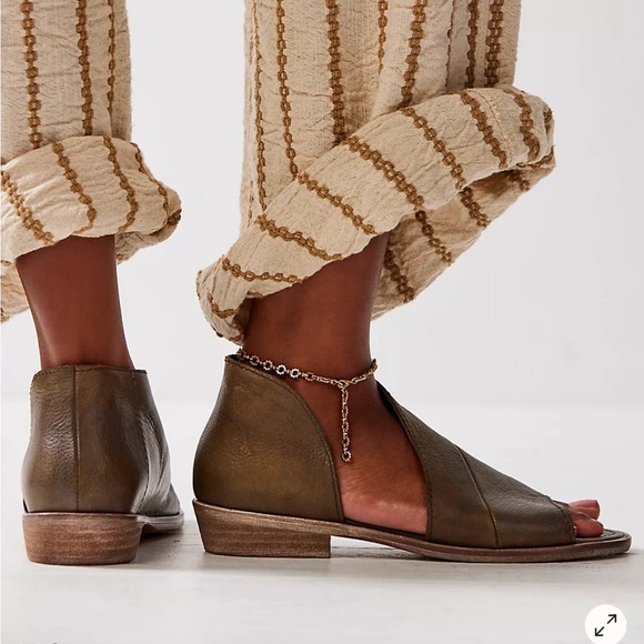 Free People Leather Sandals - Picture 1 of 9